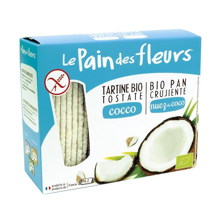 Knusprig geröstete Kokosnuss-Reiscracker Le Pain de fleurs 150g