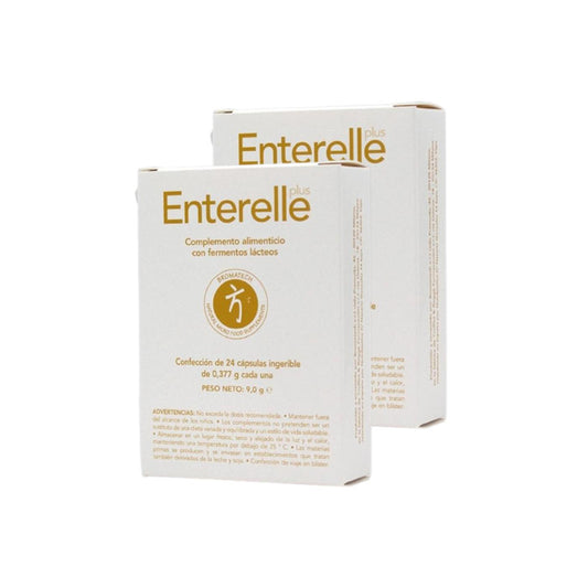 Pack of 2 Enterelle plus Probiotic Bromatech 24 capsules