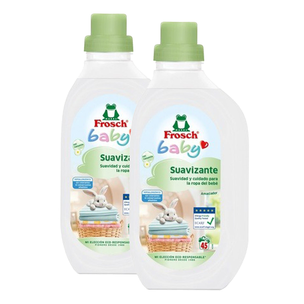 2-pack Frosch mjukmedel för babykläder 900 ml