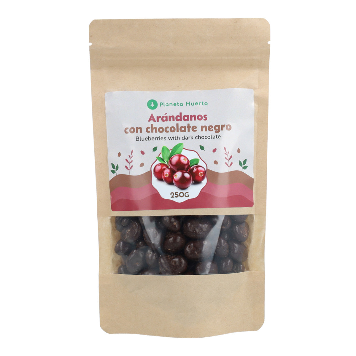 Bosbessen met pure chocolade Planeta Huerto 250gr