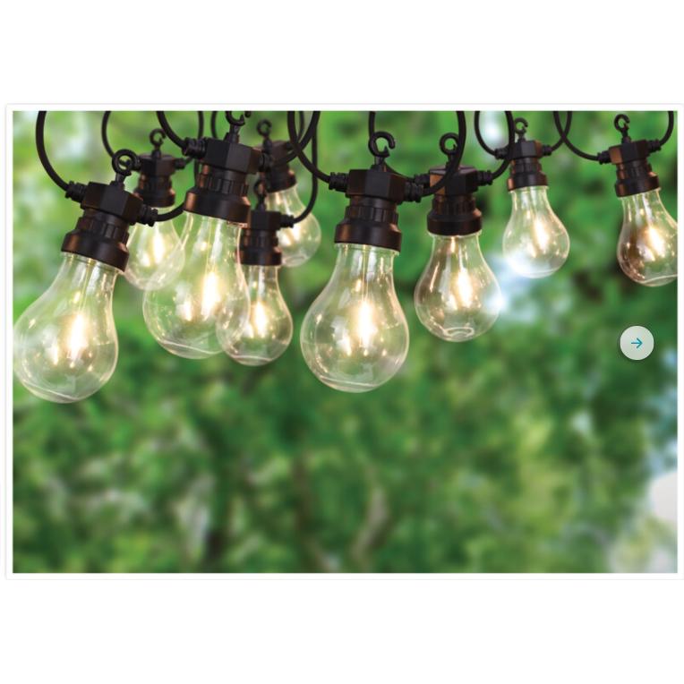 LED-Lichterkette 10 Glühbirnen Warmweiß