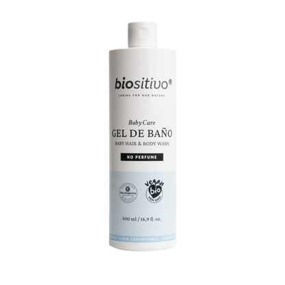6x-pakket badgel en shampoo voor baby's, Biositivo, 500 ml