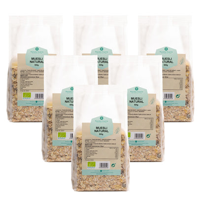 Confezione da 6 muesli naturale con uvetta ECO Planeta Huerto 500 g