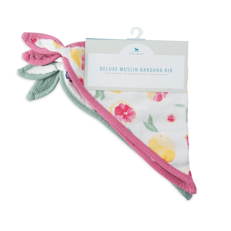 Sweet Tartar bamboo bibs, 2 units, pink and blue, Little Unicorn