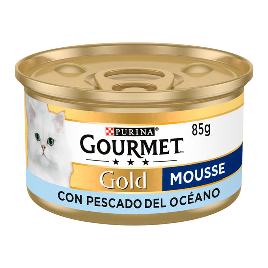 GOURMET GOLD Mousse Blötfoder Fisk från havet 85 g