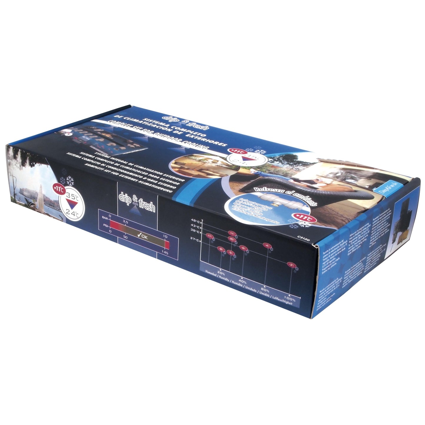 Kompletny zestaw do nawilżania powietrza z programatorem 12 m DripFresh