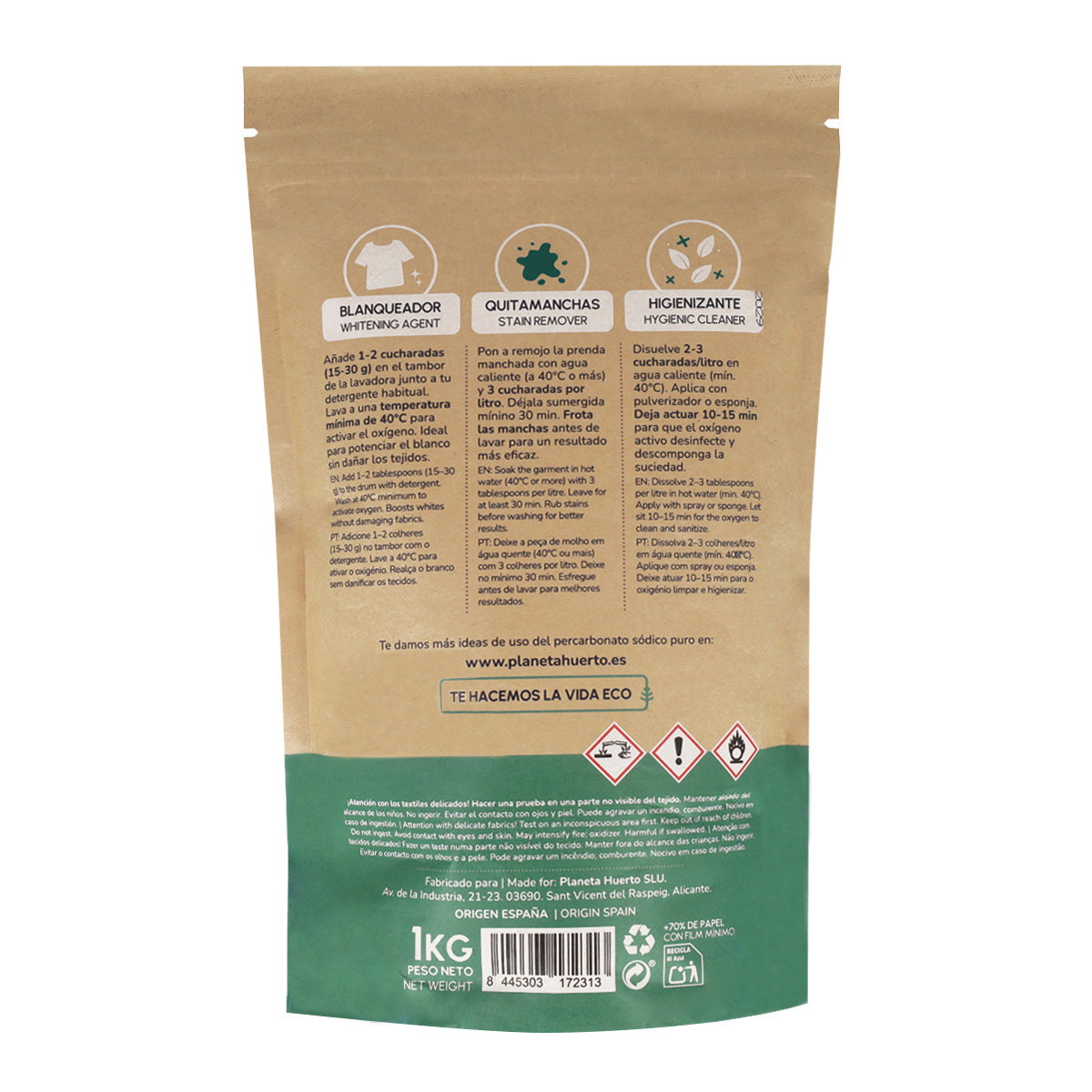 Pak 3xPercarbonaat Natrium Planet Garden 1 kg