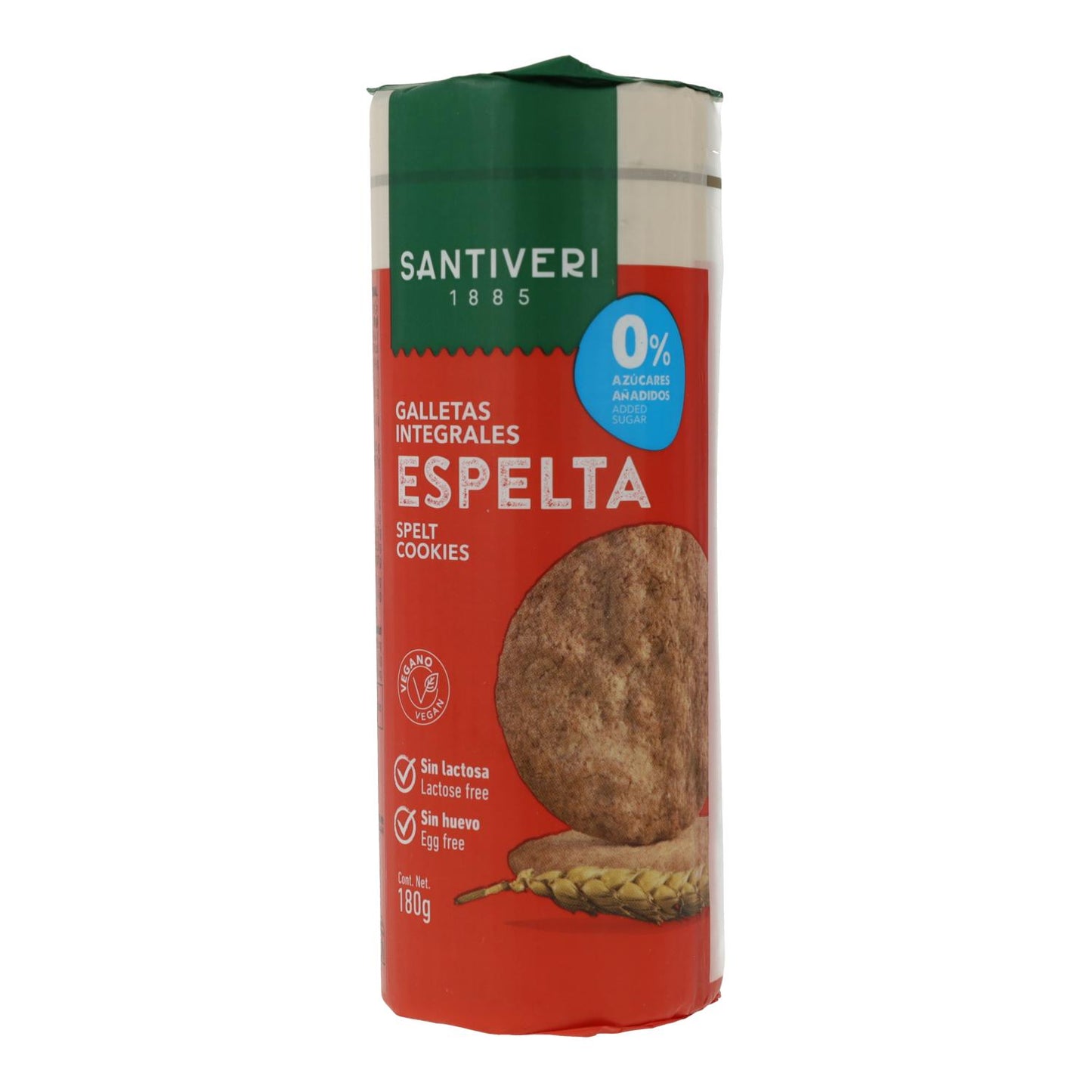 Vollkorn-Dinkelkekse 0 % Zucker Santiveri 180 g