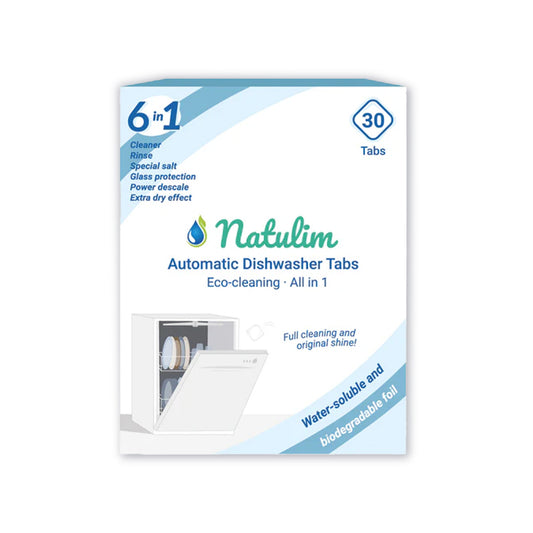 Natulim 6-in-1 eco dishwasher tablets, 30 units
