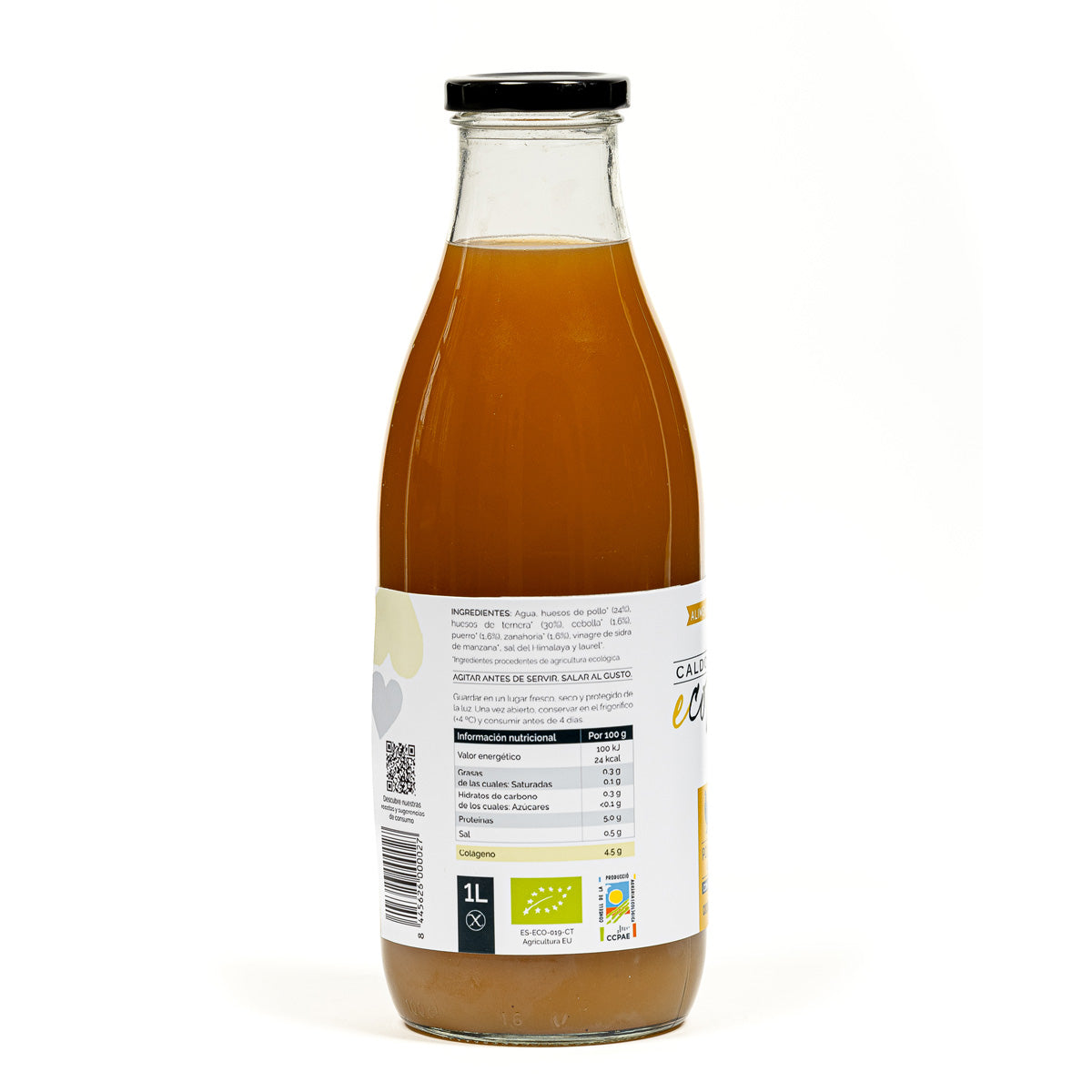 Ecologische bouillon van kippen- en runderbotten met groenten Ecolagen 1 l