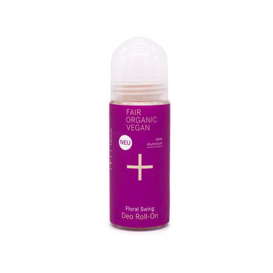 Déodorant roll-on floral. 50 ml. Verre et plastique recyclés et recyclables.