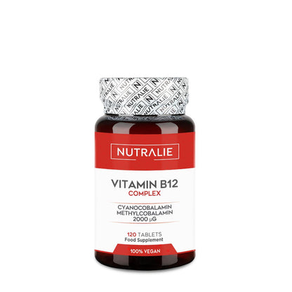 Vitamin B12 Complex 2000 mcg Trötthet Nutralie 120 tabletter