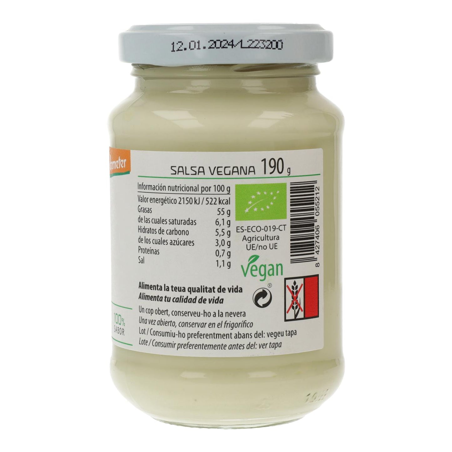 ECO Cal Valls Vegan Mayonnaise 190 g