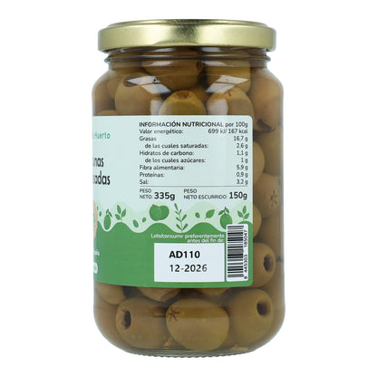 Lot de 12 olives dénoyautées Eco Planeta Huerto 335 g