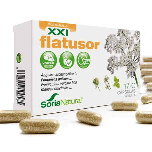 17-C Flatusor XXL Soria Natural, 30 gélules
