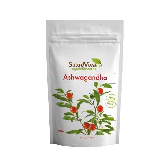 Ashwagandha i pulverform ECO 125 g, Salud Viva