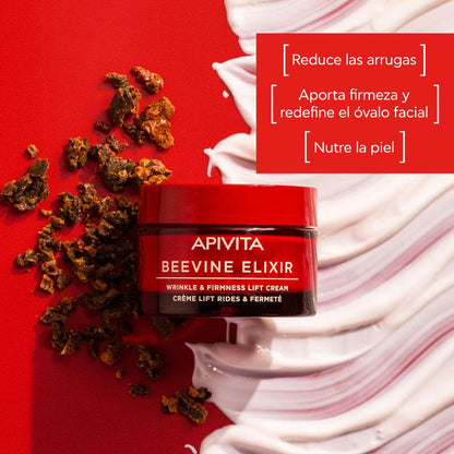 Wrinkle & Firming Lift Cream - Rich Texture BEEVINE ELIXIR, APIVITA 50 ml