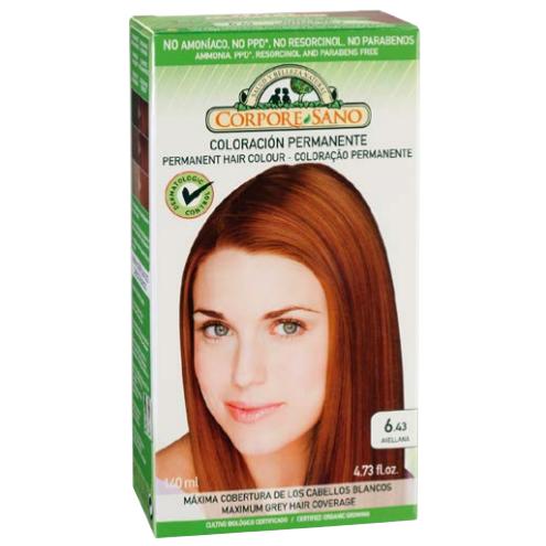 Tinta permanente n. 6.43 nocciola Corpore Sano 140 ml