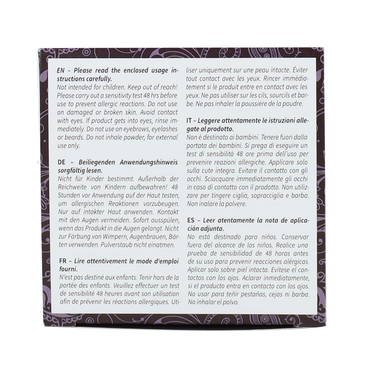 Teinture naturelle châtain foncé Khadi 100 g