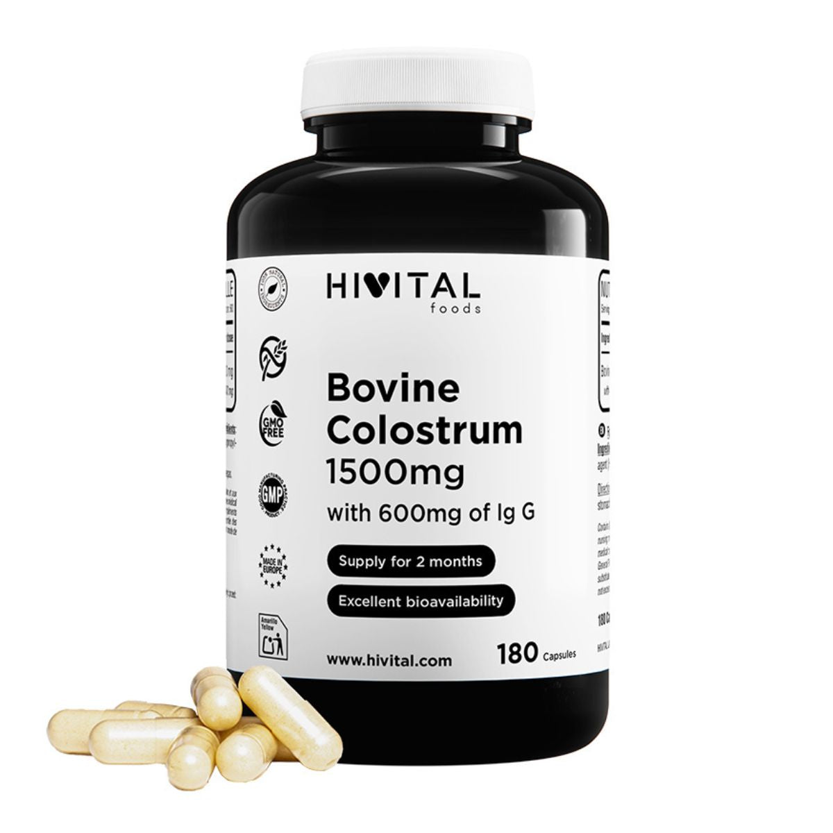 Calostro bovino 1500 mg Hivital 180 capsule