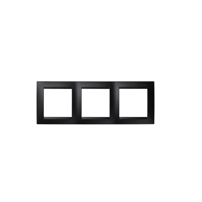 Simon 15 rama 3 elementy Grafit