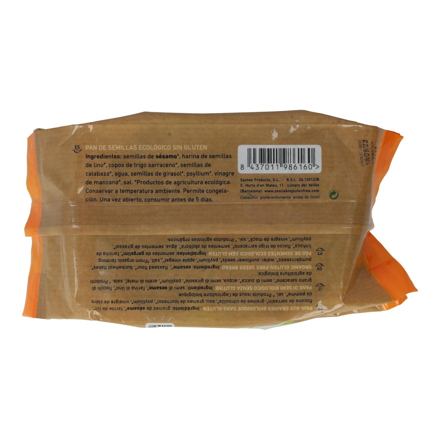 Pain protéiné sans gluten Body+ BIO Zealia 220 g