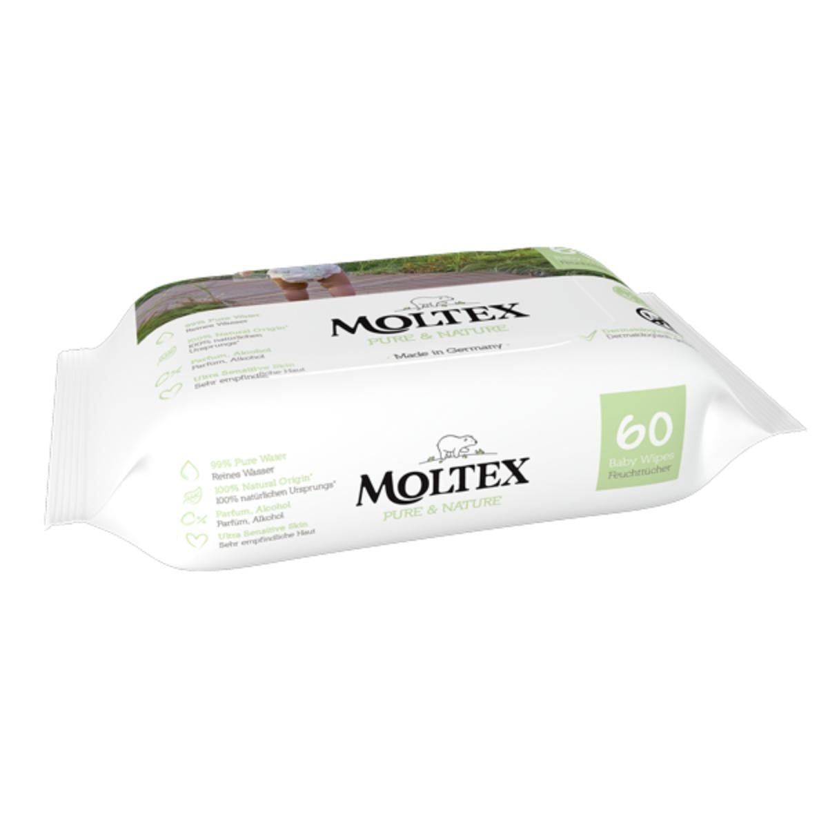 Moltex Pure & Nature wipes 60 units
