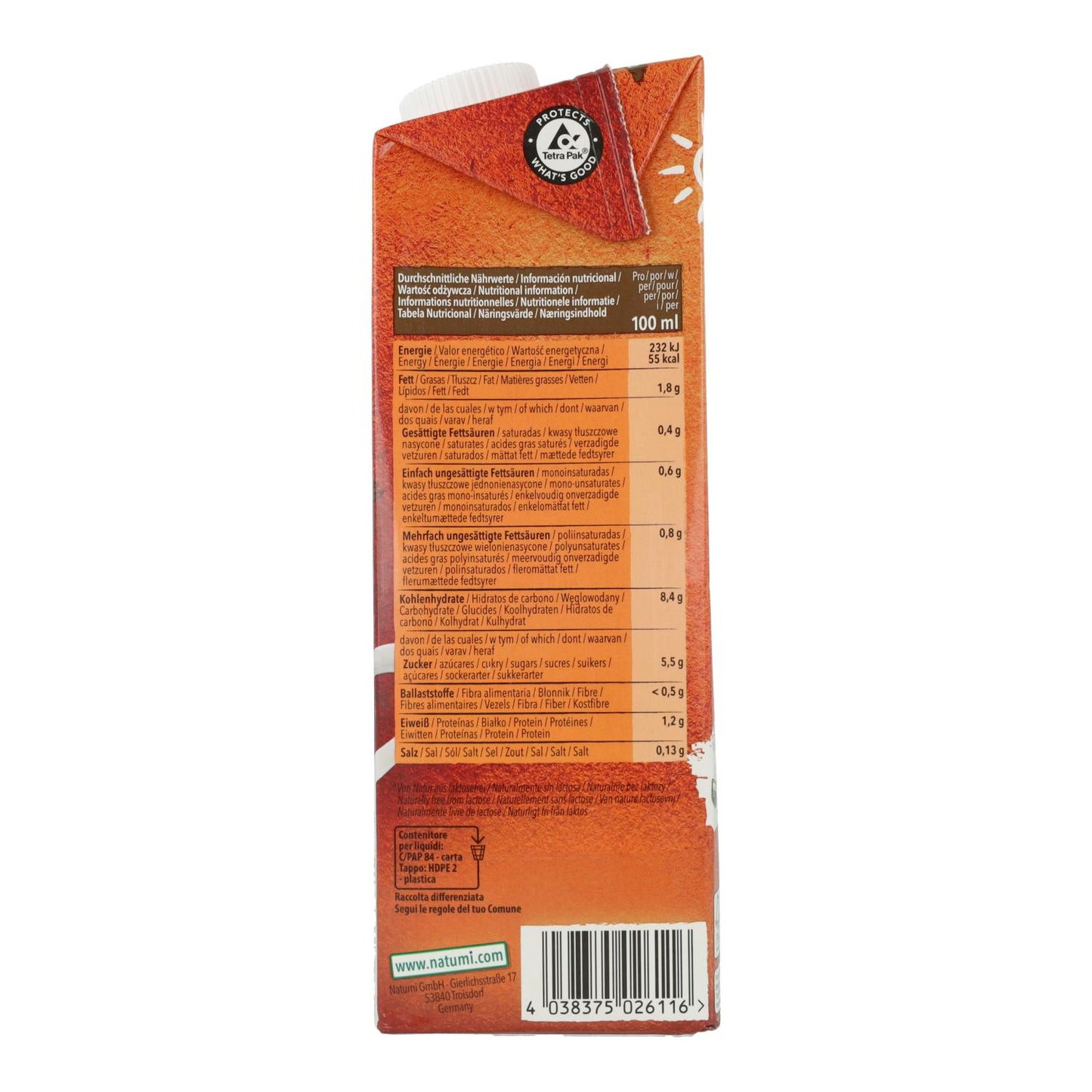 Bio-Haferdrink Barista Natumi 1 l