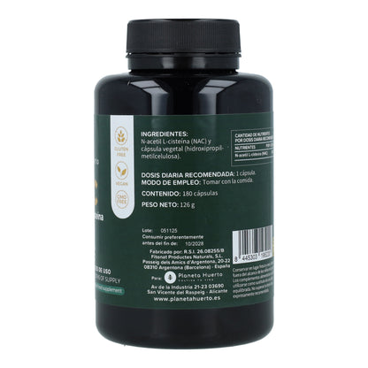 NAC 600mg Planeta Huerto 180 capsules
