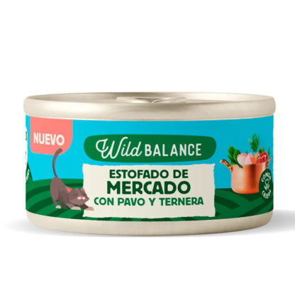 Dose Wild Balance Markt-Eintopf mit Truthahn und Rindfleisch für Katzen 80 g