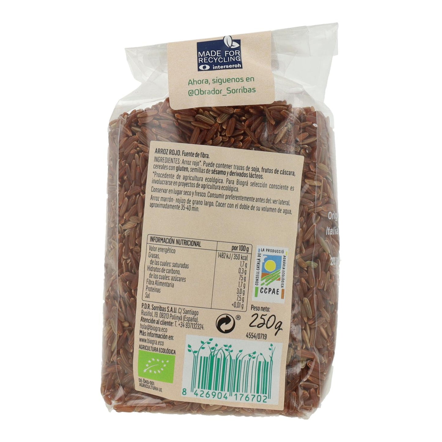 Biográ Red Rice 250 g