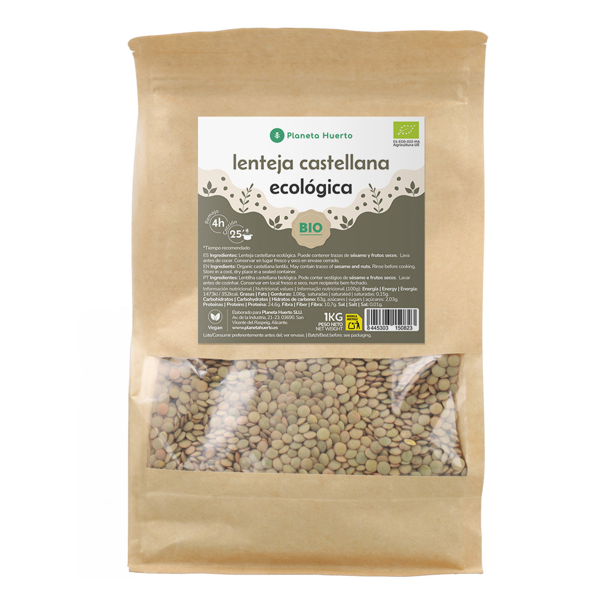 Kastilische Linsen ECO Planeta Huerto