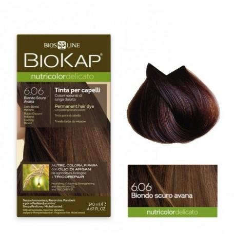 Habana Delicato Dye 6.06 Biokap Dark Blonde Hair Dye, 140 ml