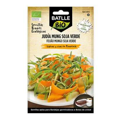 Biologische groene sojabonen voor kiemgroenten Batlle