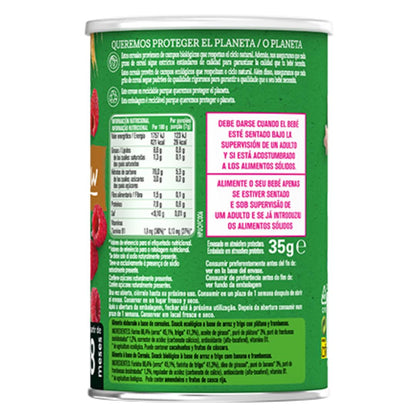 Snack bio au blé et au riz avec framboise Gerber Organic 35 g