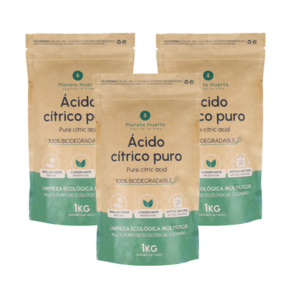 Pack 3xCitric Acid Planeta Huerto 1 Kg