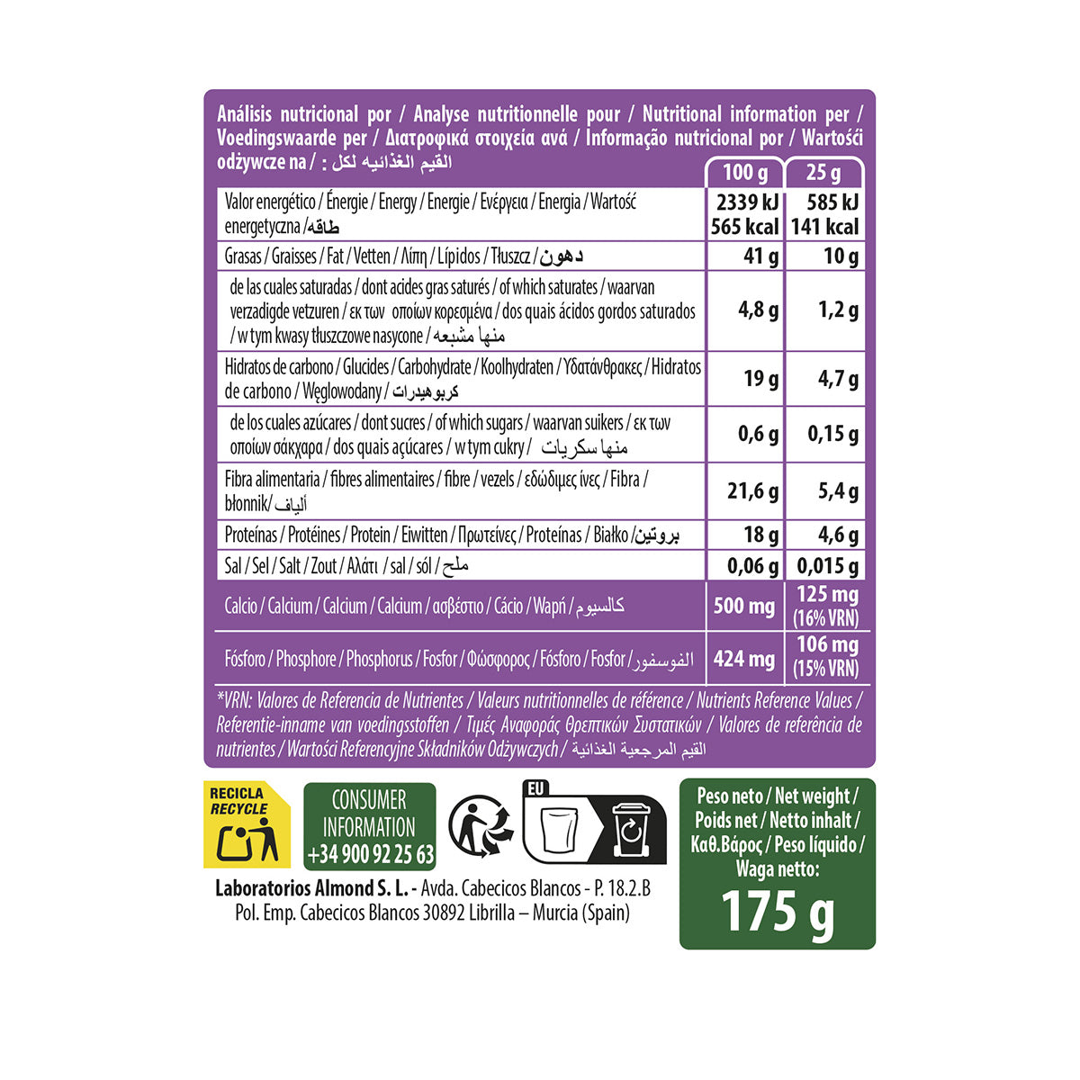 Organic SmartMix Bone Seed Mix Naturgreen 175 g