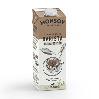 Pack de 6 boissons à l'avoine Barista ECO Monsoy 1 L