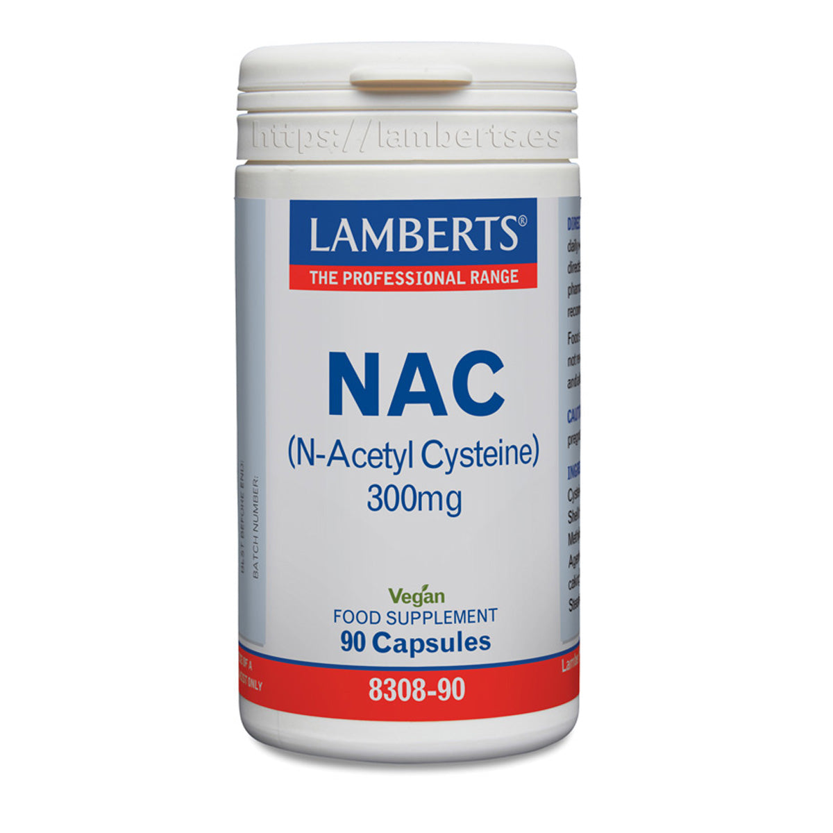 NAC (N-acetilcisteina) Lamberts 300 mg, 90 capsule