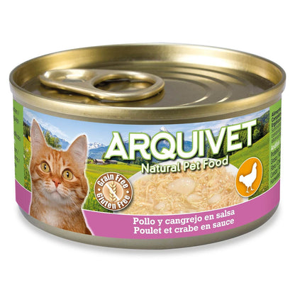 Huhn und Krabben in Sauce Arquivet 80 g Nassfutter für Katzen