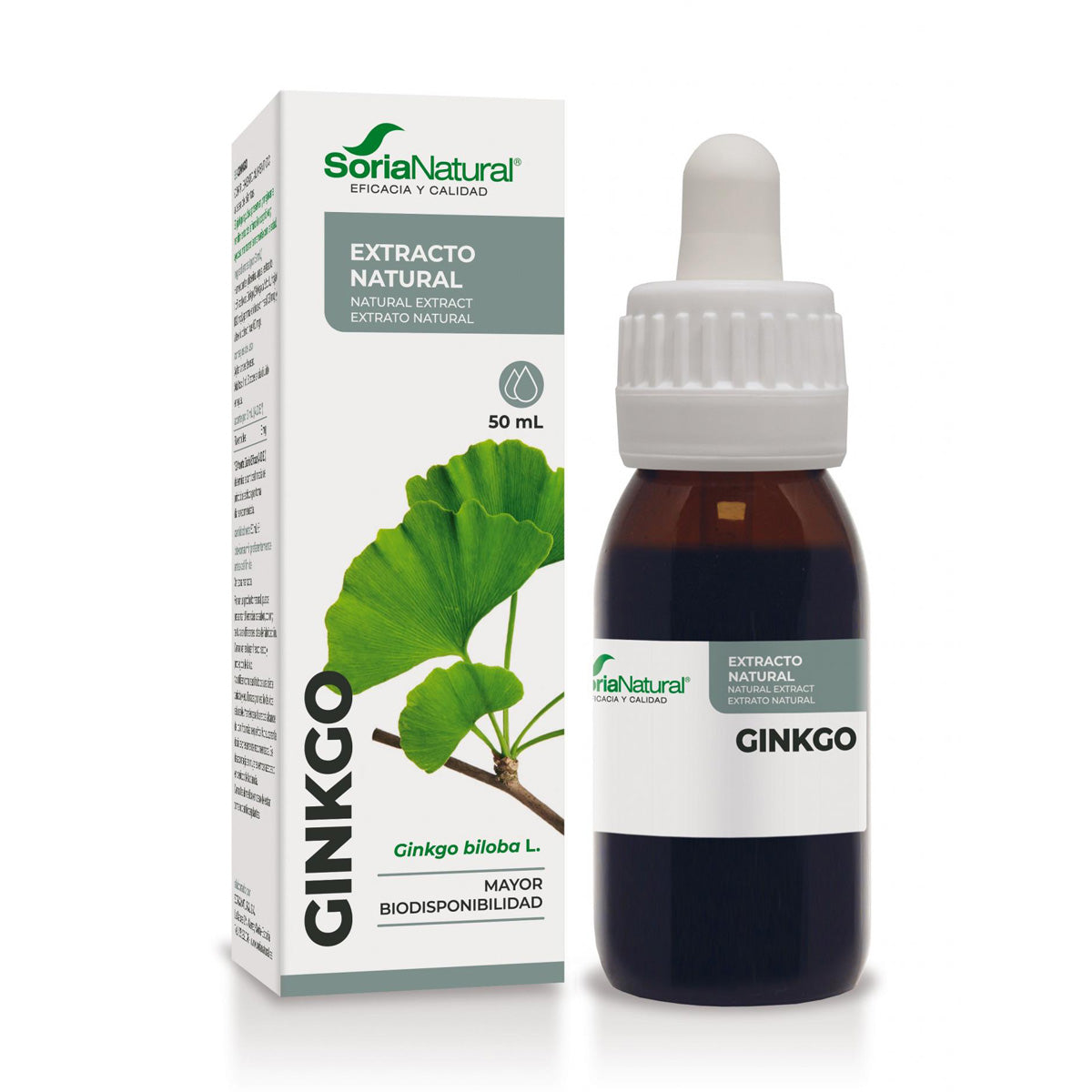 Estratto di Ginkgo Biloba Soria Natural, 50 ml