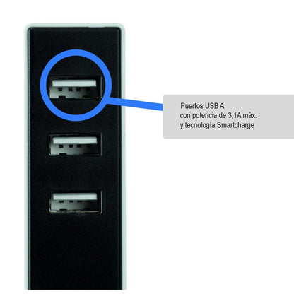 Adattatore 3 USB con fissaggio Simon