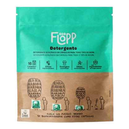 Bio-Waschmittel Eco Pack Flopp 16 Kapseln
