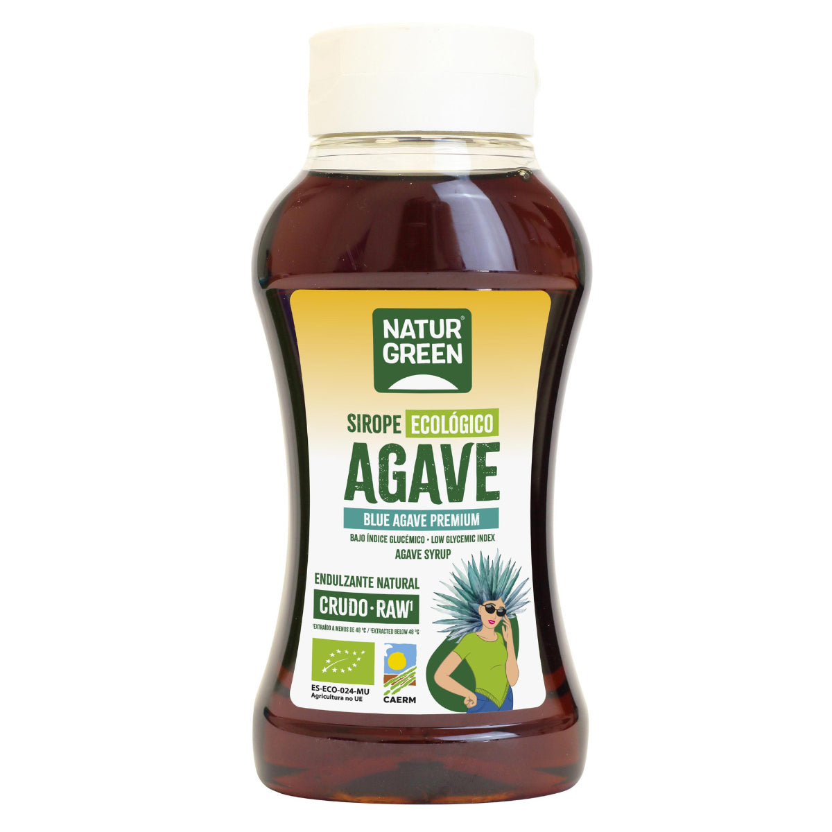 Rå agavesirap Naturgreen, 500 ml