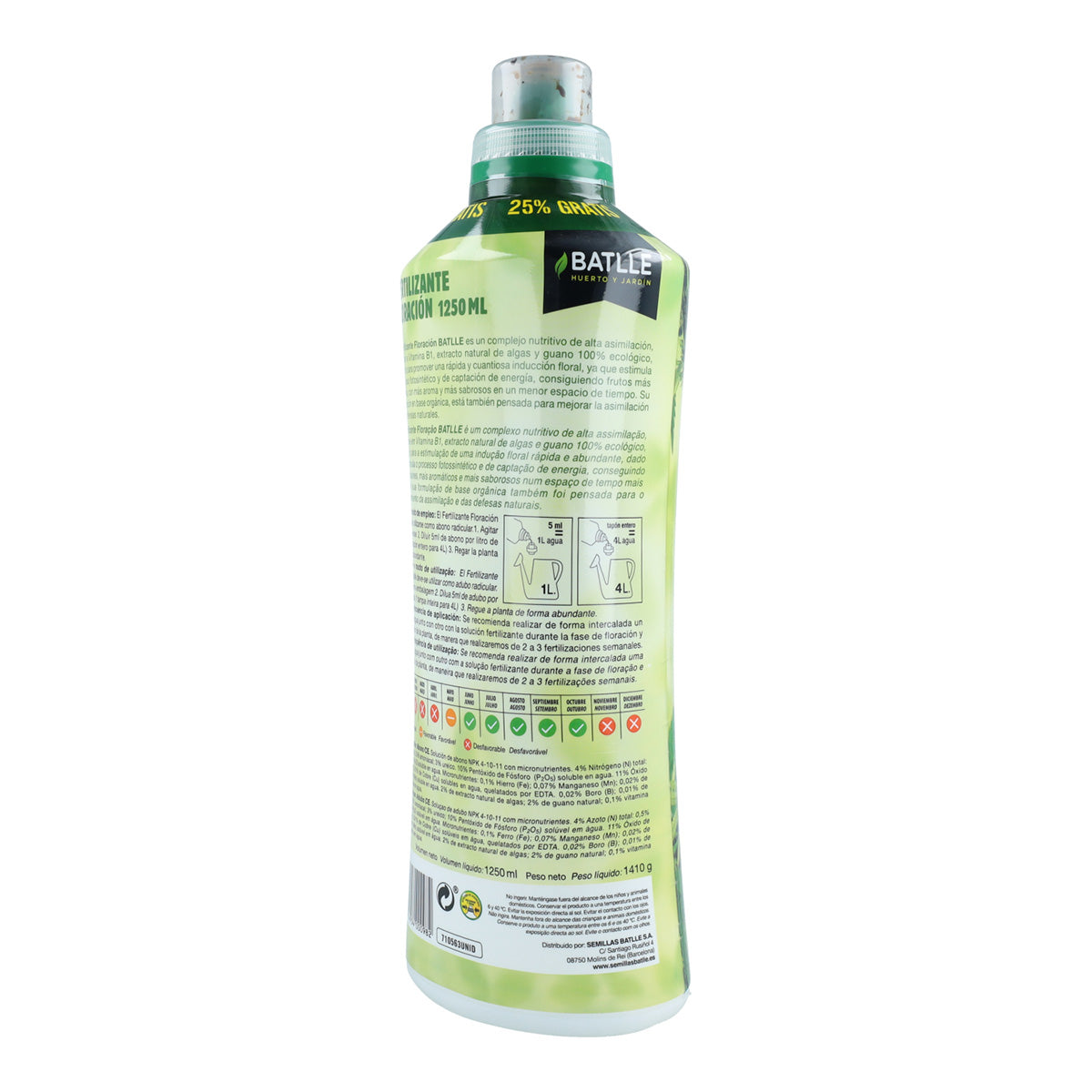 Fertilizzante liquido Ecoyerba Floración Batlle 1250 ml