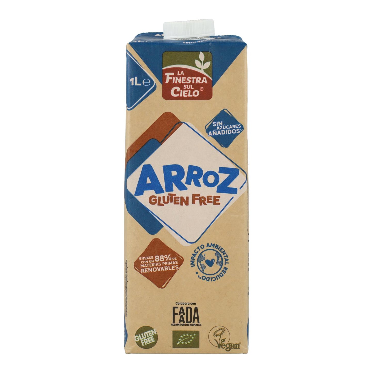 Lot de 6 boissons au riz sans gluten La Finestra Sul Cielo 1 L