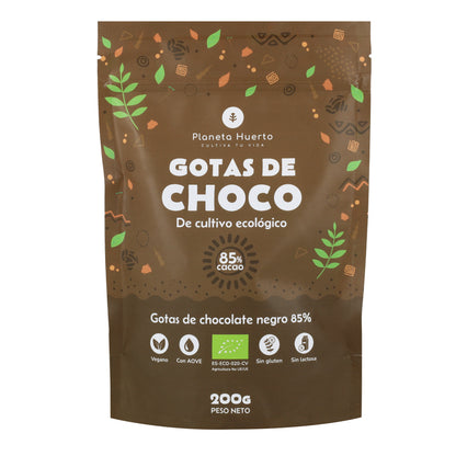 Schokoladentropfen 85% Kakao ECO Planeta Huerto 200 g