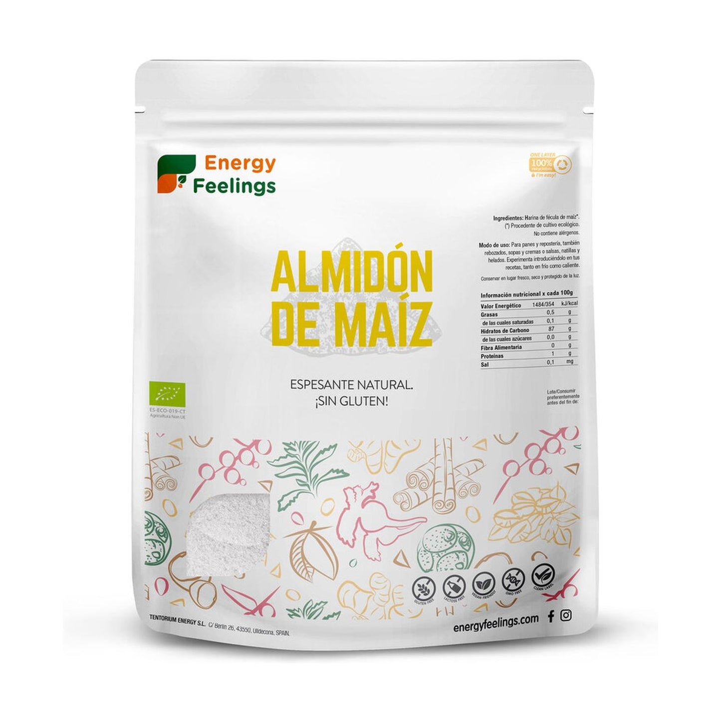 Amidon de maïs Épaississant naturel Energy Feelings 1 kg