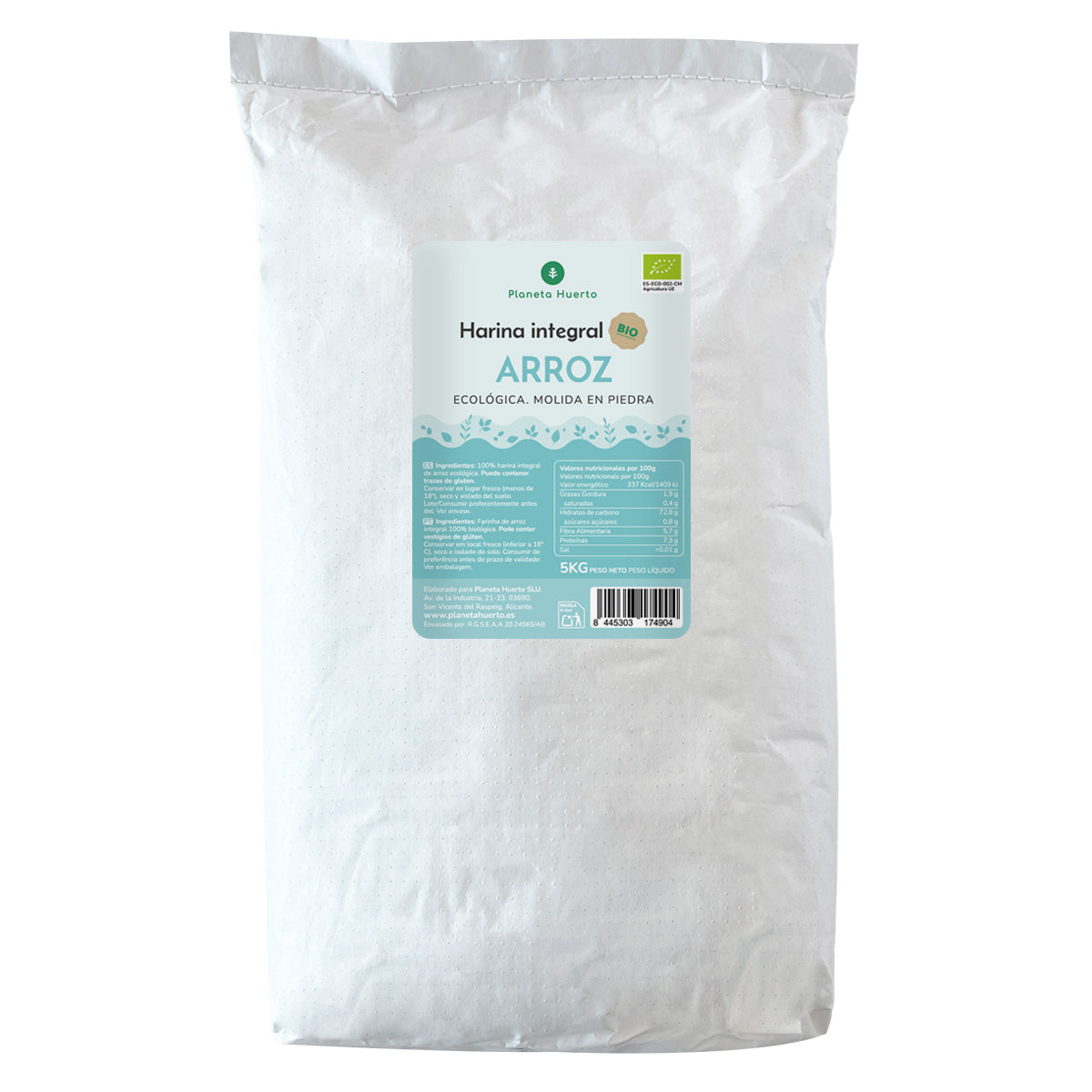 Farina di riso integrale Eco Planet Garden 5 Kg