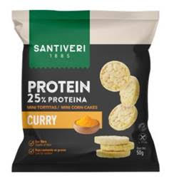 Mini tortitas  protein curry SANTIVERI 50g